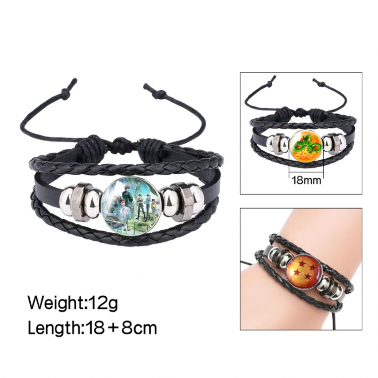 The Graver Robbers Chronicles Anime peripheral crystal leather rope bracelet price for 5 pcs 