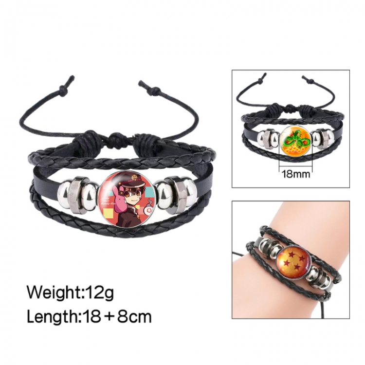 Toilet-bound Hanako-kun Anime peripheral crystal leather rope bracelet price for 5 pcs 