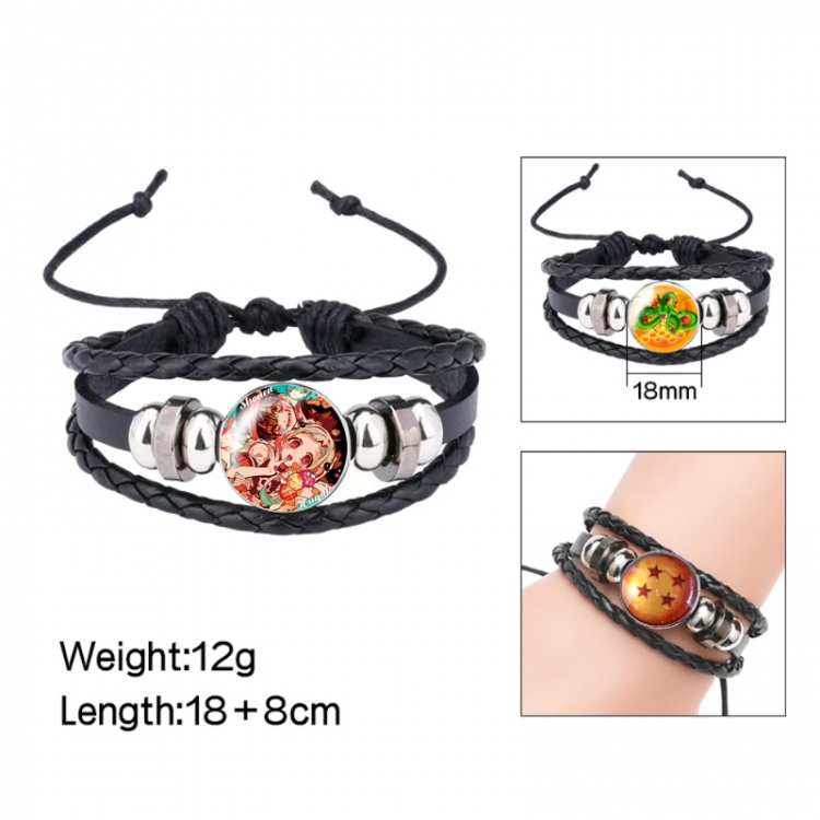 Toilet-bound Hanako-kun Anime peripheral crystal leather rope bracelet price for 5 pcs