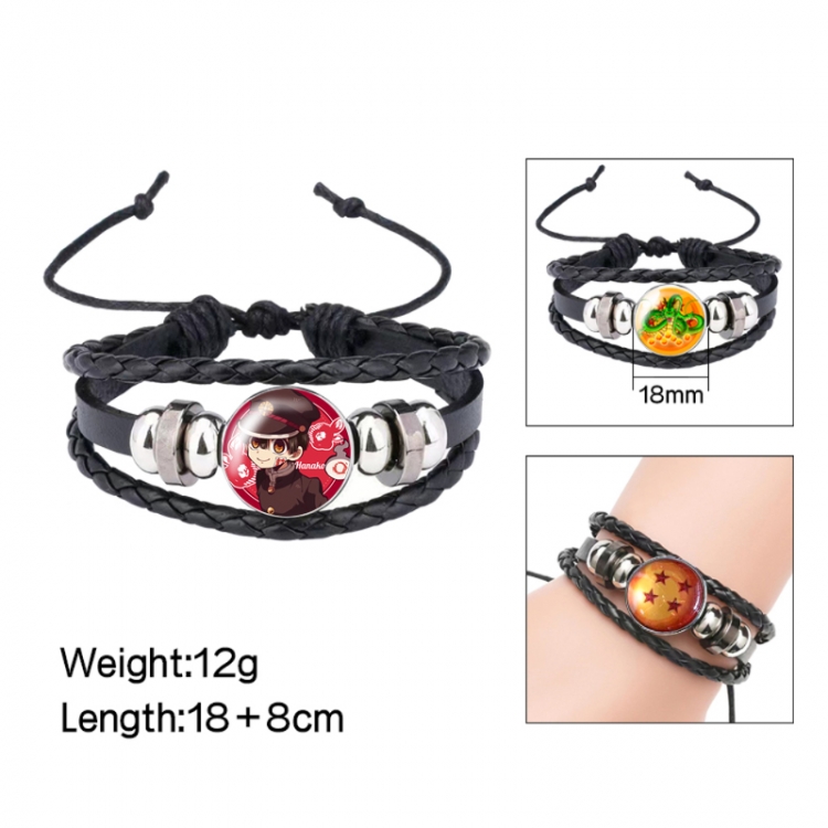 Toilet-bound Hanako-kun Anime peripheral crystal leather rope bracelet price for 5 pcs 