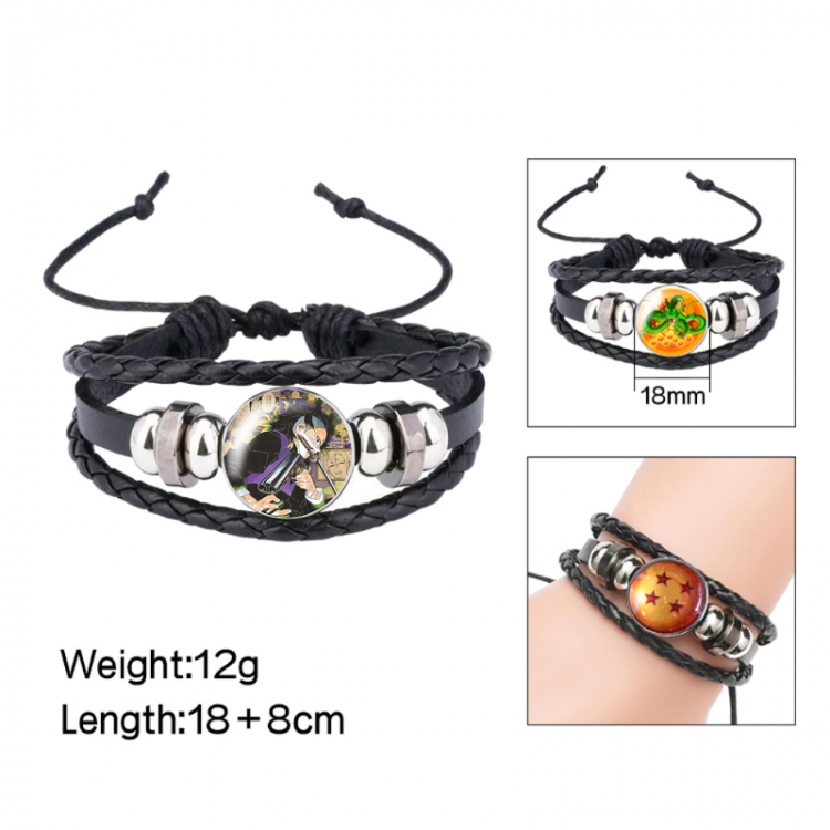 Demon Slayer Kimets Anime peripheral crystal leather rope bracelet price for 5 pcs 