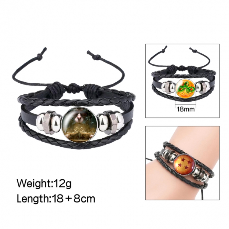 Black Myth Anime peripheral crystal leather rope bracelet price for 5 pcs 