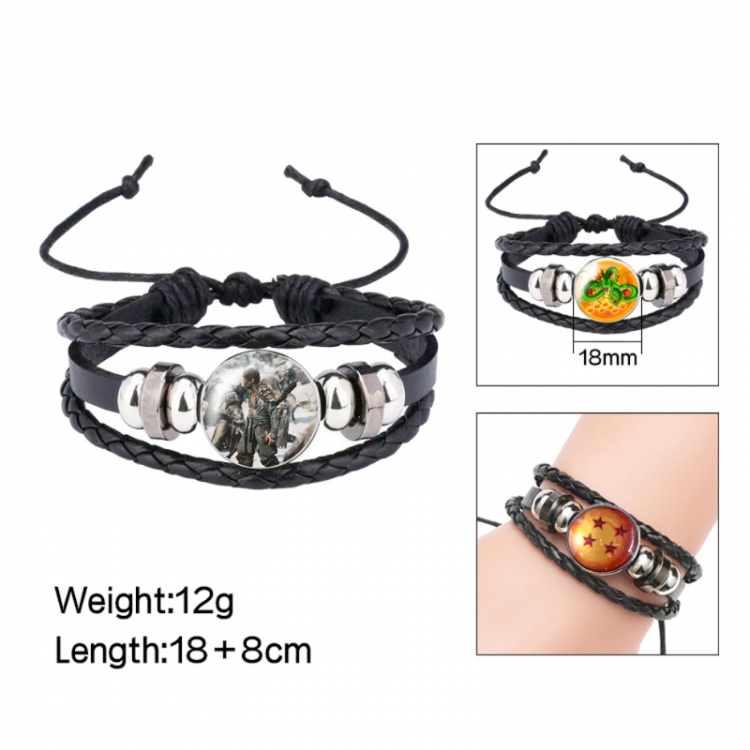 Black Myth Anime peripheral crystal leather rope bracelet price for 5 pcs 