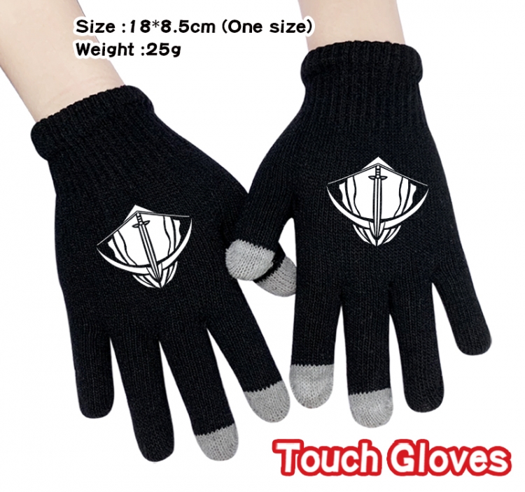 Solo Leveling:Arise Anime touch screen knitting all finger gloves 18X8.5CM