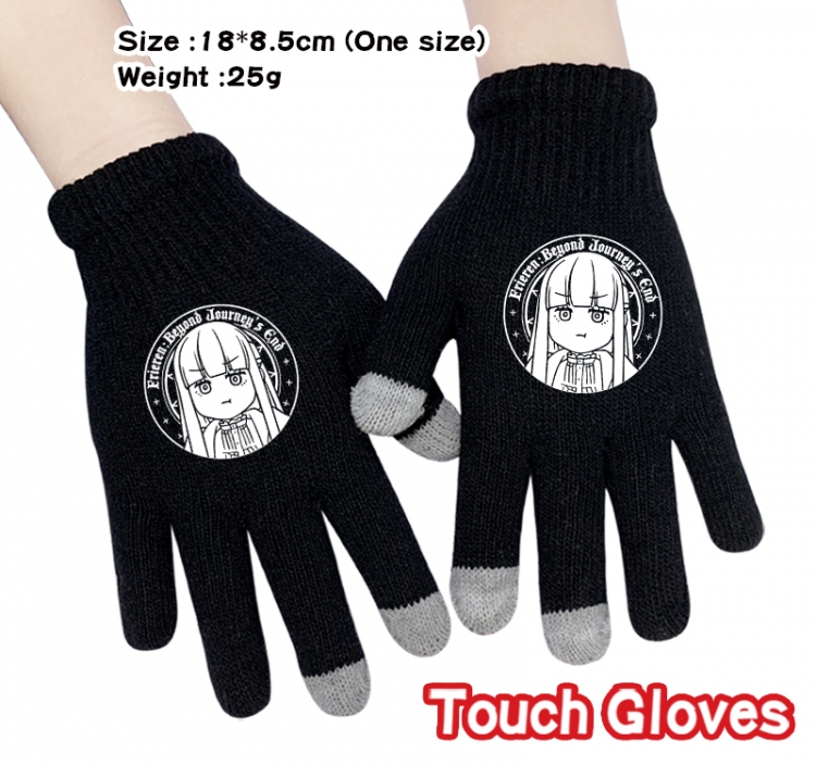 Frieren: Beyond Journey's Anime touch screen knitting all finger gloves 18X8.5CM