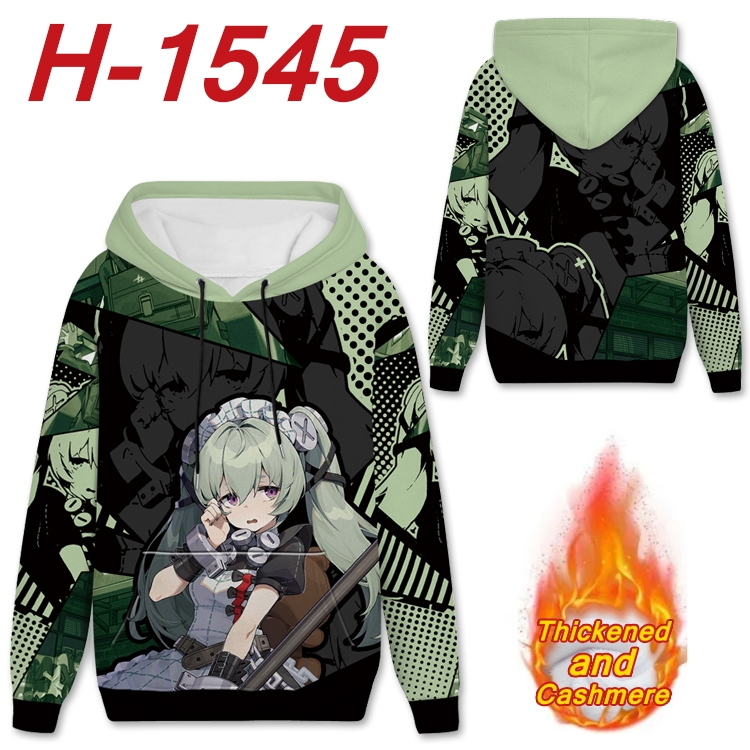 Zenless Zone Zero Anime Full Color plus velvet padded pullover hooded sweater from S to 4XL H-1545