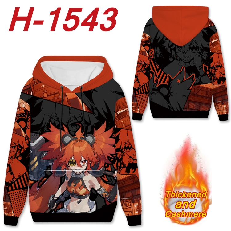 Zenless Zone Zero Anime Full Color plus velvet padded pullover hooded sweater from S to 4XL H-1543