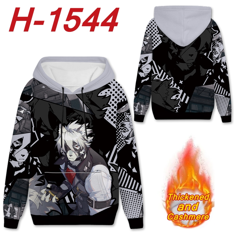 Zenless Zone Zero Anime Full Color plus velvet padded pullover hooded sweater from S to 4XL H-1544