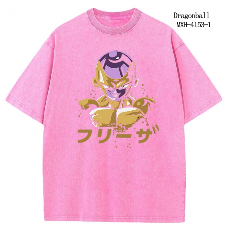 DRAGON BALL Anime peripheral pure cotton washed and worn T-shirt from S to 2XL