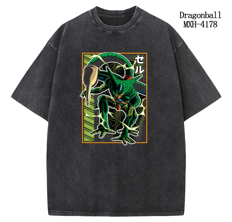 DRAGON BALL Anime peripheral pure cotton washed and worn T-shirt from S to 2XL