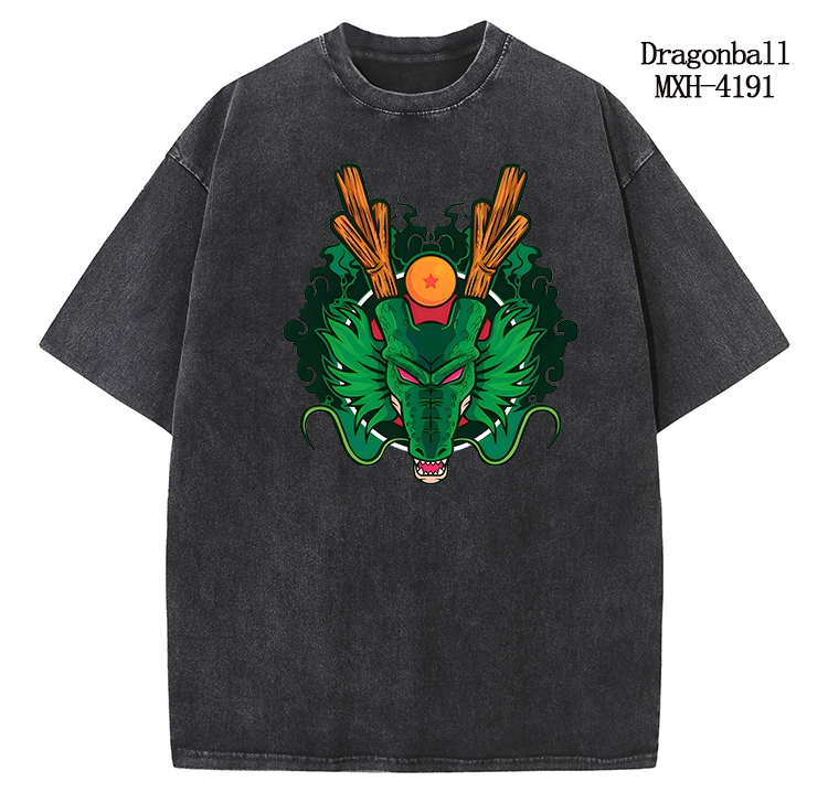 DRAGON BALL Anime peripheral pure cotton washed and worn T-shirt from S to 2XL