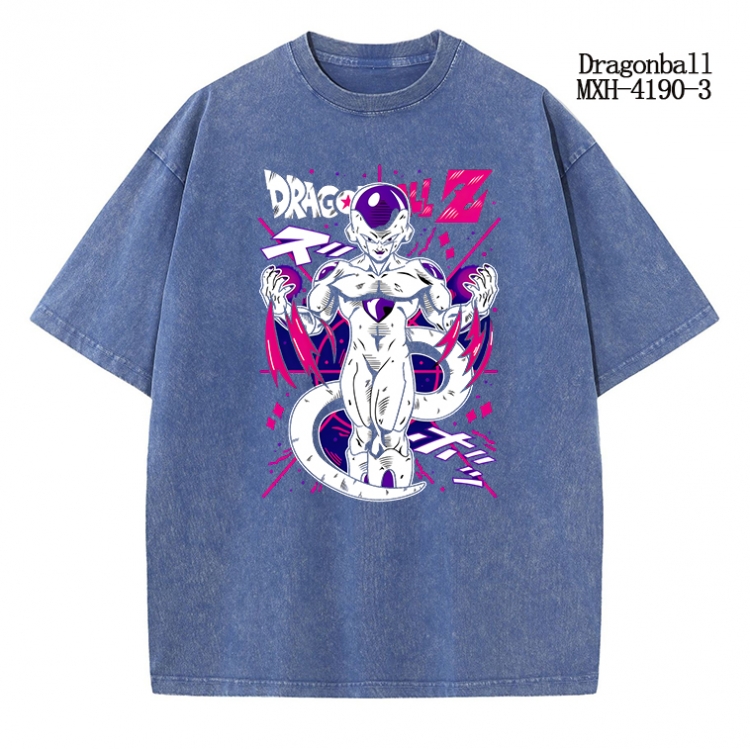 DRAGON BALL Anime peripheral pure cotton washed and worn T-shirt from S to 2XL