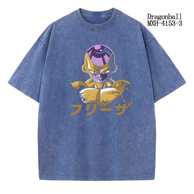 DRAGON BALL Anime peripheral pure cotton washed and worn T-shirt from S to 2XL