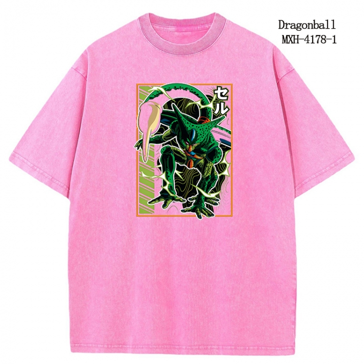 DRAGON BALL Anime peripheral pure cotton washed and worn T-shirt from S to 2XL