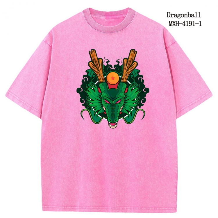 DRAGON BALL Anime peripheral pure cotton washed and worn T-shirt from S to 2XL