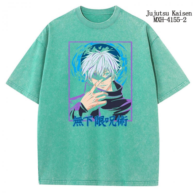 Jujutsu Kaisen Anime peripheral pure cotton washed and worn T-shirt from S to 2XL