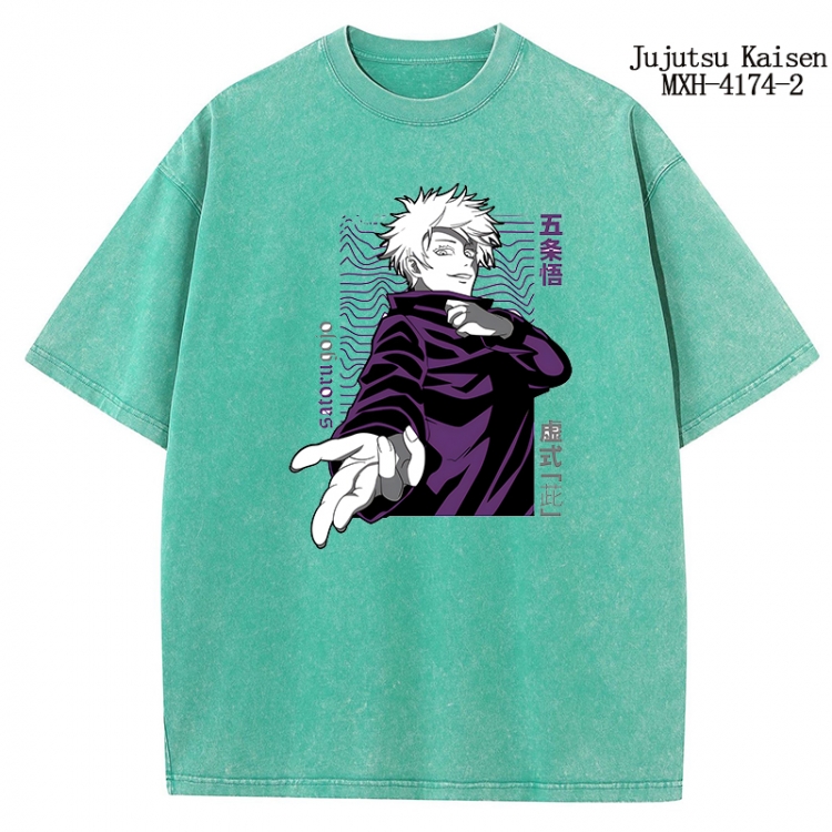 Jujutsu Kaisen Anime peripheral pure cotton washed and worn T-shirt from S to 2XL