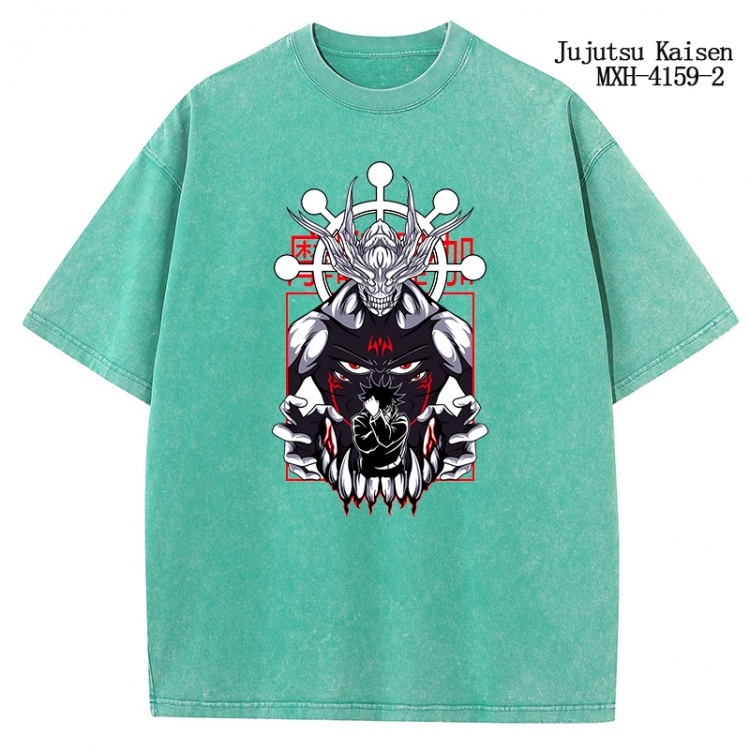 Jujutsu Kaisen Anime peripheral pure cotton washed and worn T-shirt from S to 2XL