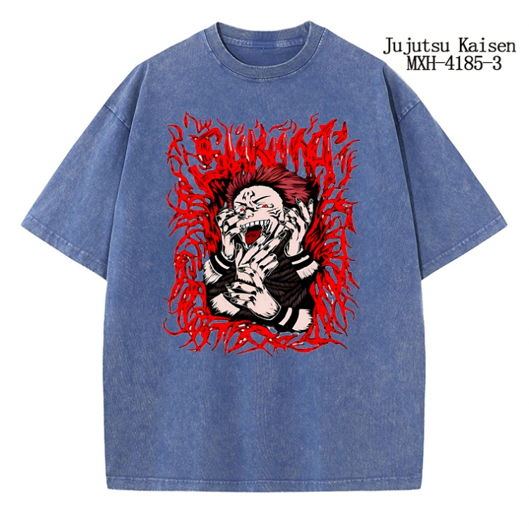 Jujutsu Kaisen Anime peripheral pure cotton washed and worn T-shirt from S to 2XL