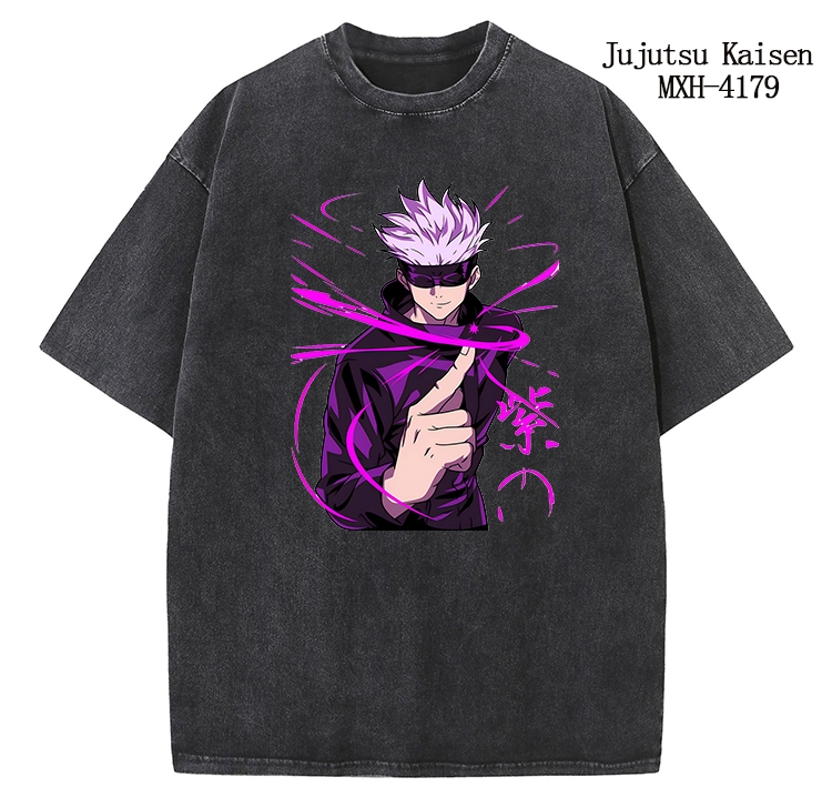 Jujutsu Kaisen Anime peripheral pure cotton washed and worn T-shirt from S to 2XL