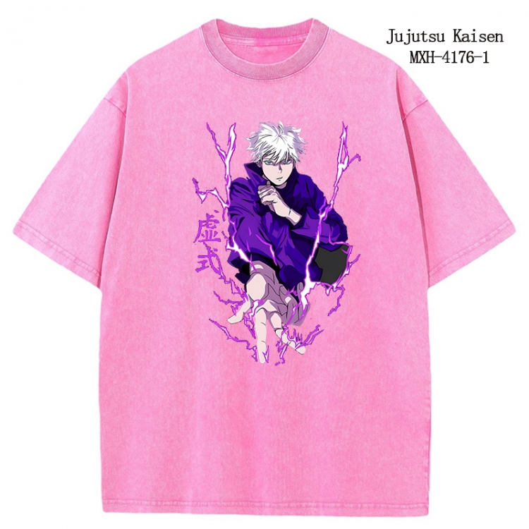 Jujutsu Kaisen Anime peripheral pure cotton washed and worn T-shirt from S to 2XL