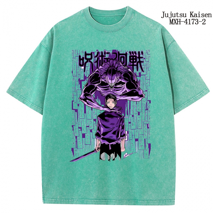 Jujutsu Kaisen Anime peripheral pure cotton washed and worn T-shirt from S to 2XL