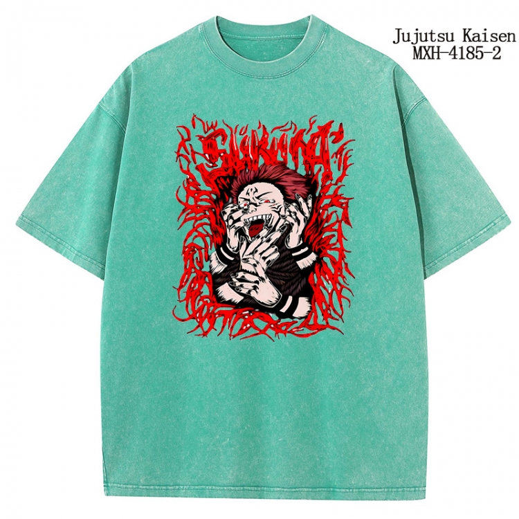 Jujutsu Kaisen Anime peripheral pure cotton washed and worn T-shirt from S to 2XL