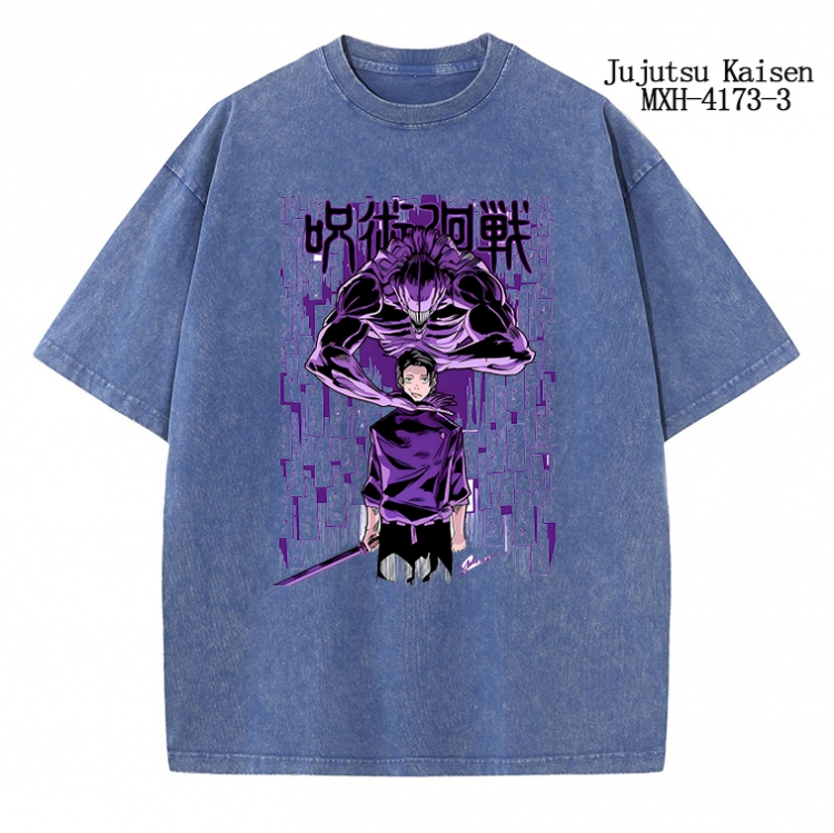 Jujutsu Kaisen Anime peripheral pure cotton washed and worn T-shirt from S to 2XL