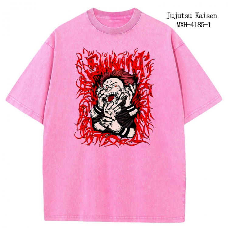 Jujutsu Kaisen Anime peripheral pure cotton washed and worn T-shirt from S to 2XL