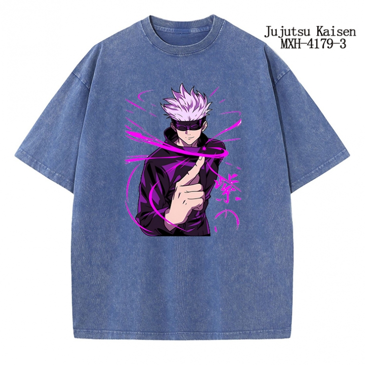 Jujutsu Kaisen Anime peripheral pure cotton washed and worn T-shirt from S to 2XL