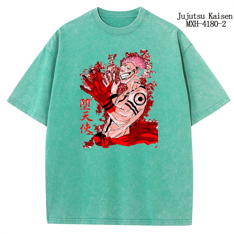 Jujutsu Kaisen Anime peripheral pure cotton washed and worn T-shirt from S to 2XL