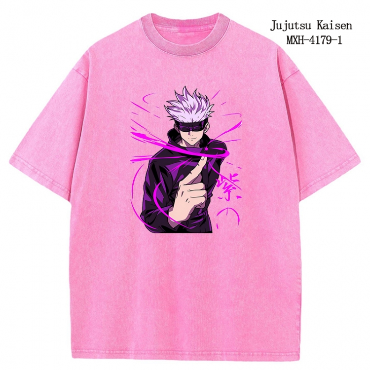 Jujutsu Kaisen Anime peripheral pure cotton washed and worn T-shirt from S to 2XL