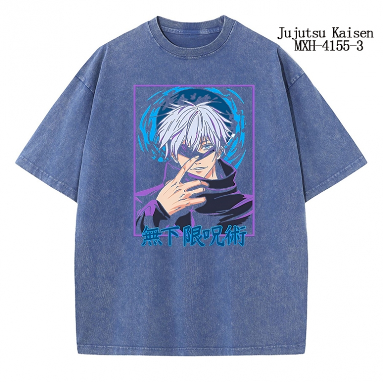 Jujutsu Kaisen Anime peripheral pure cotton washed and worn T-shirt from S to 2XL