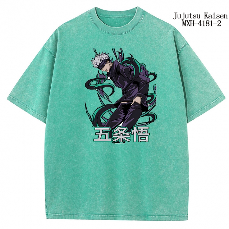 Jujutsu Kaisen Anime peripheral pure cotton washed and worn T-shirt from S to 2XL