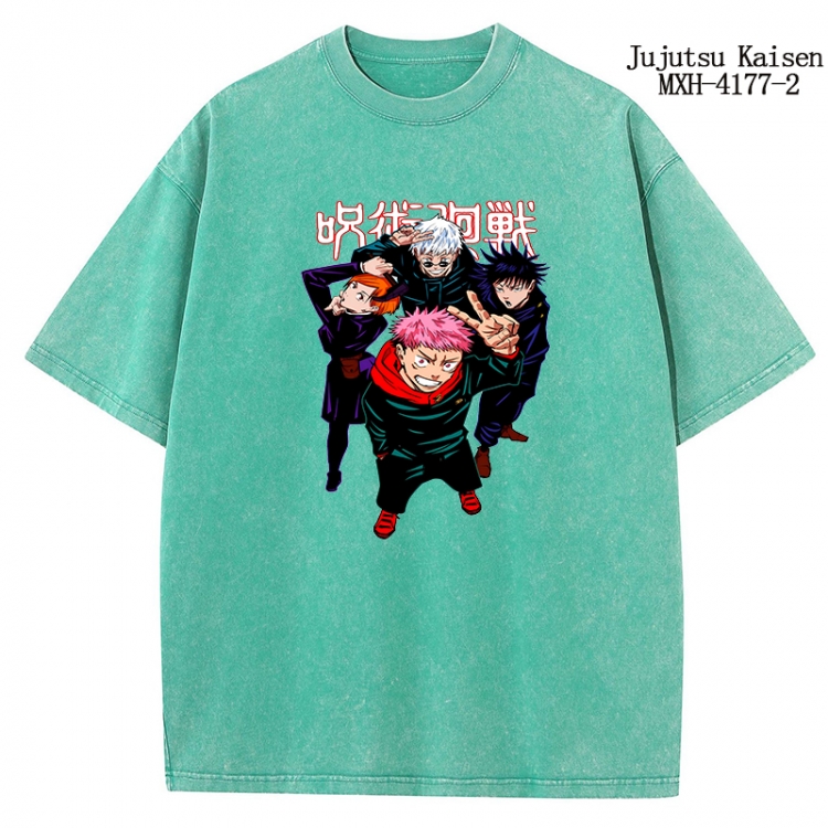 Jujutsu Kaisen Anime peripheral pure cotton washed and worn T-shirt from S to 2XL