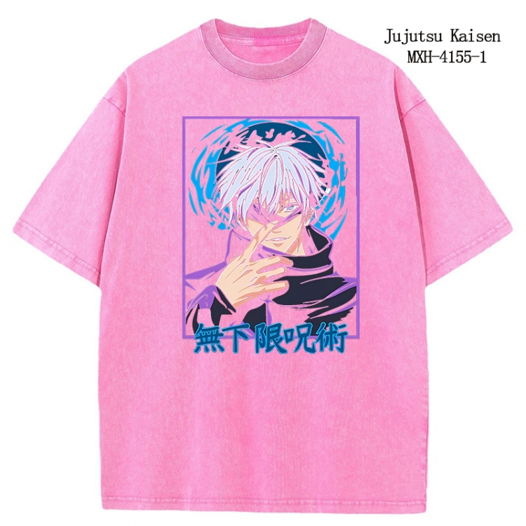 Jujutsu Kaisen Anime peripheral pure cotton washed and worn T-shirt from S to 2XL