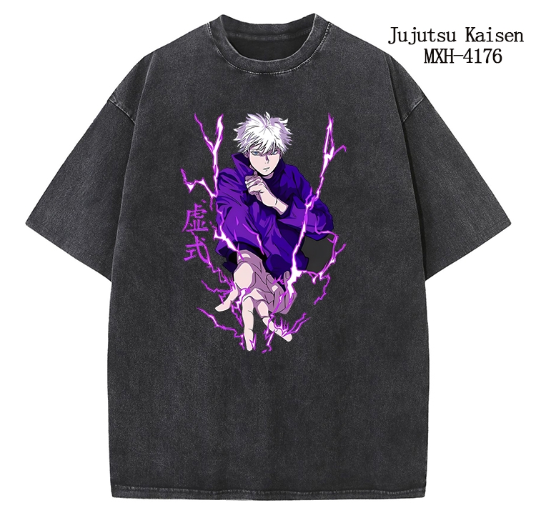 Jujutsu Kaisen Anime peripheral pure cotton washed and worn T-shirt from S to 2XL