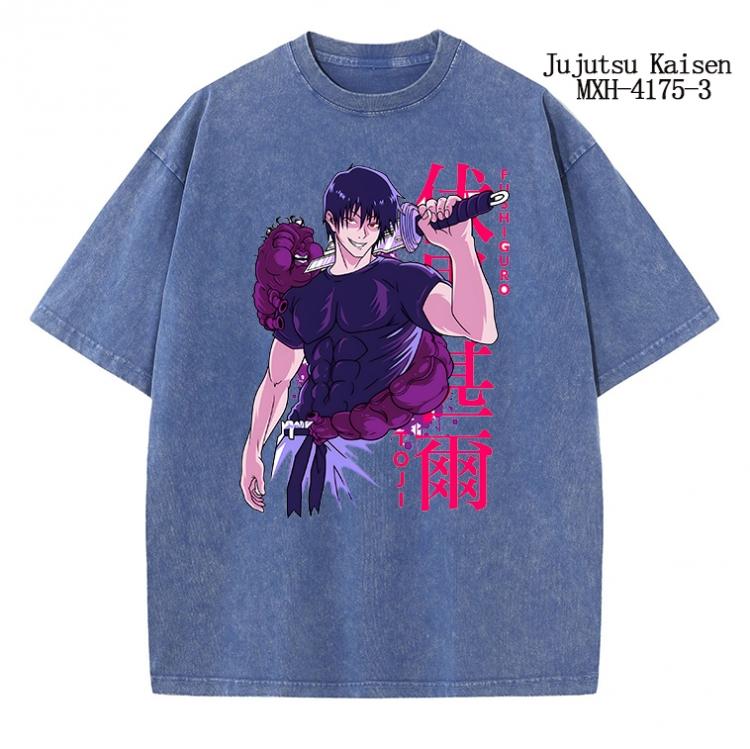 Jujutsu Kaisen Anime peripheral pure cotton washed and worn T-shirt from S to 2XL