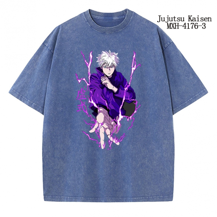 Jujutsu Kaisen Anime peripheral pure cotton washed and worn T-shirt from S to 2XL