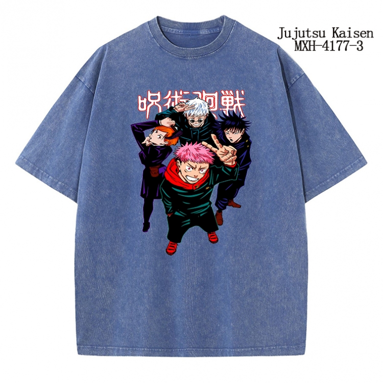 Jujutsu Kaisen Anime peripheral pure cotton washed and worn T-shirt from S to 2XL