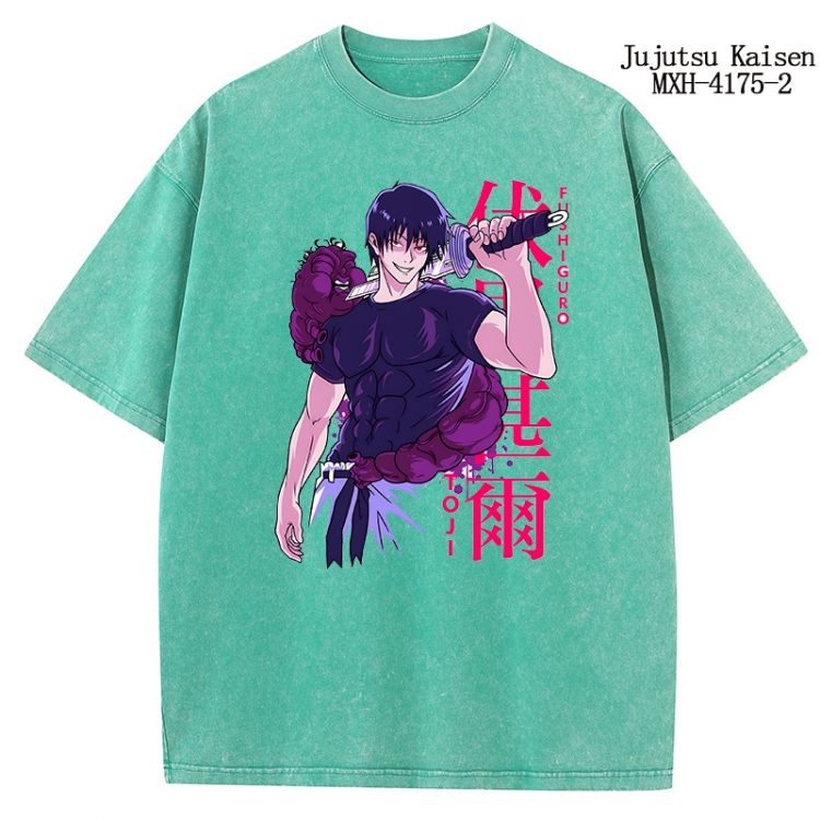 Jujutsu Kaisen Anime peripheral pure cotton washed and worn T-shirt from S to 2XL