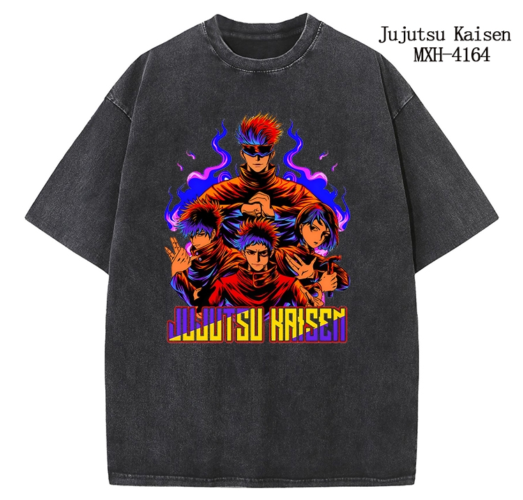 Jujutsu Kaisen Anime peripheral pure cotton washed and worn T-shirt from S to 2XL