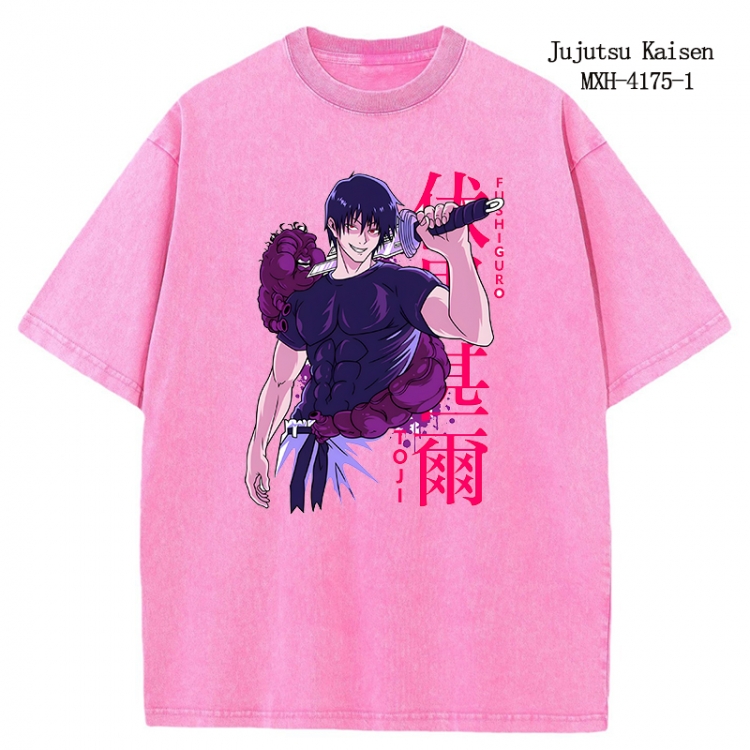 Jujutsu Kaisen Anime peripheral pure cotton washed and worn T-shirt from S to 2XL