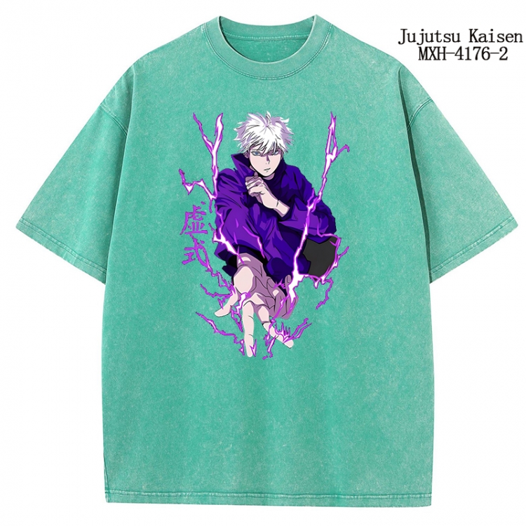 Jujutsu Kaisen Anime peripheral pure cotton washed and worn T-shirt from S to 2XL