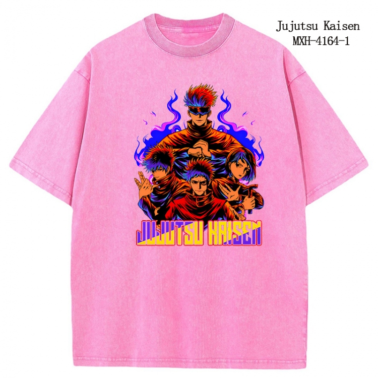 Jujutsu Kaisen Anime peripheral pure cotton washed and worn T-shirt from S to 2XL