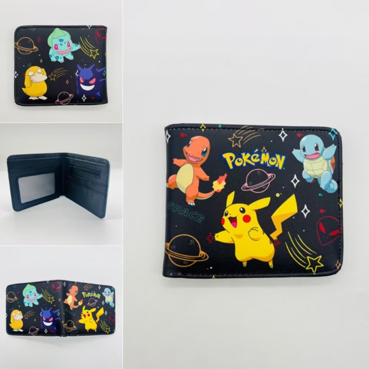 Pokemon Full color Two fold short card case wallet 11X9.5CM  