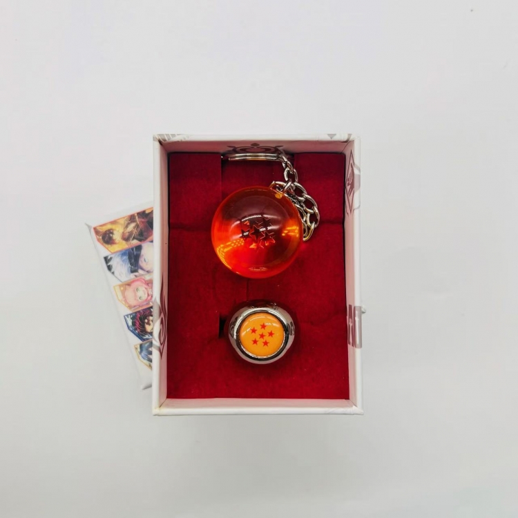 DRAGON BALL Ring keychain two-piece box set