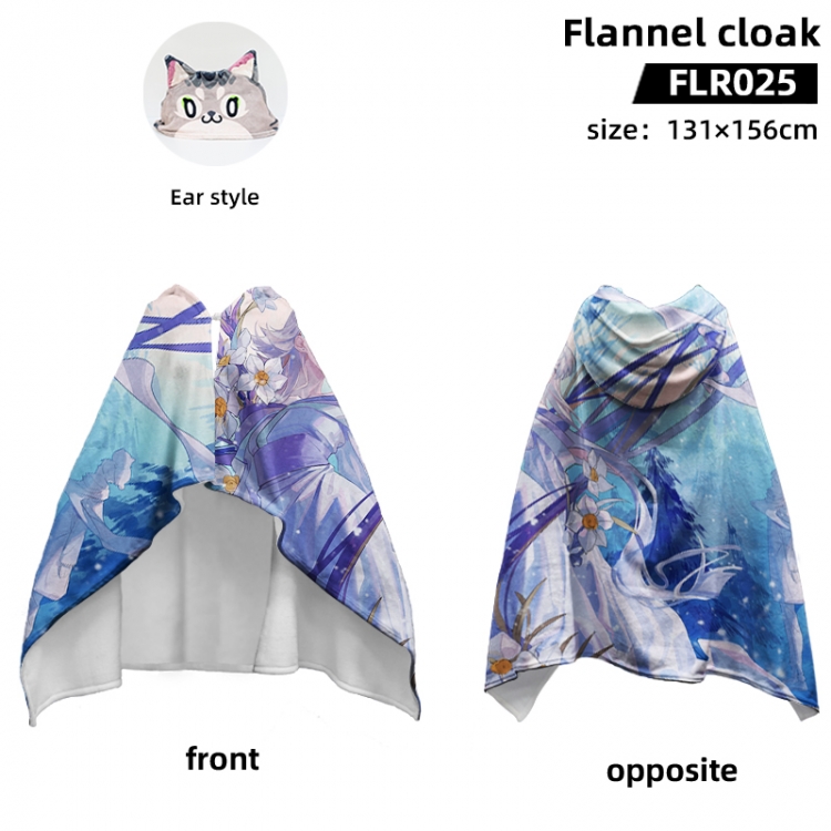 Natsume_Yuujintyou Anime flannel cape jacket 131X156CM FLR025