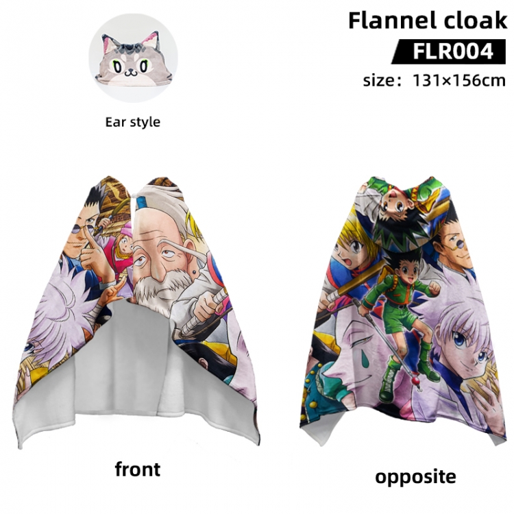 HunterXHunter Anime flannel cape jacket 131X156CM FLR004