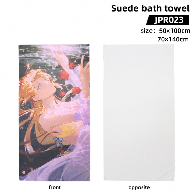 EVA Anime peripheral suede bath towel 50x100cm JPR023